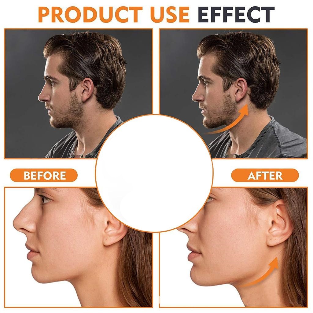 2 Pcs Jawline Exerciser - Jawline Shaper 40 Lbs & 60 Lbs - Jaw line shaper for Face Beauty - Reduce Double Chin with jaw line rubber - Jawline chew For Men and Women