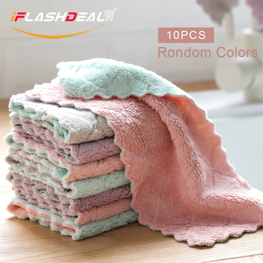 Towels Kitchen Cloth Premium Dishcloths 2022 Super Absorbent Coral