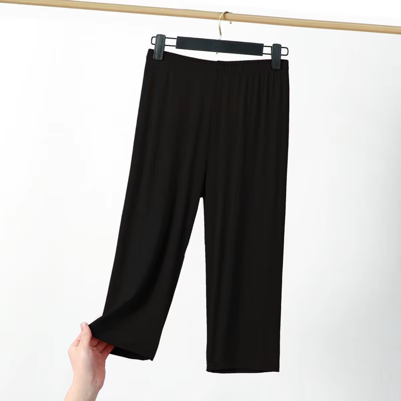 NN Luxury Pack of 3 Palazzo Pants – Adult Size S to XL & kids Size 24 to 34 Length Comfortable & Elegant Nightwear Trousers, Flowy Lounge Flippers for Women’s Relaxation & Home Wear