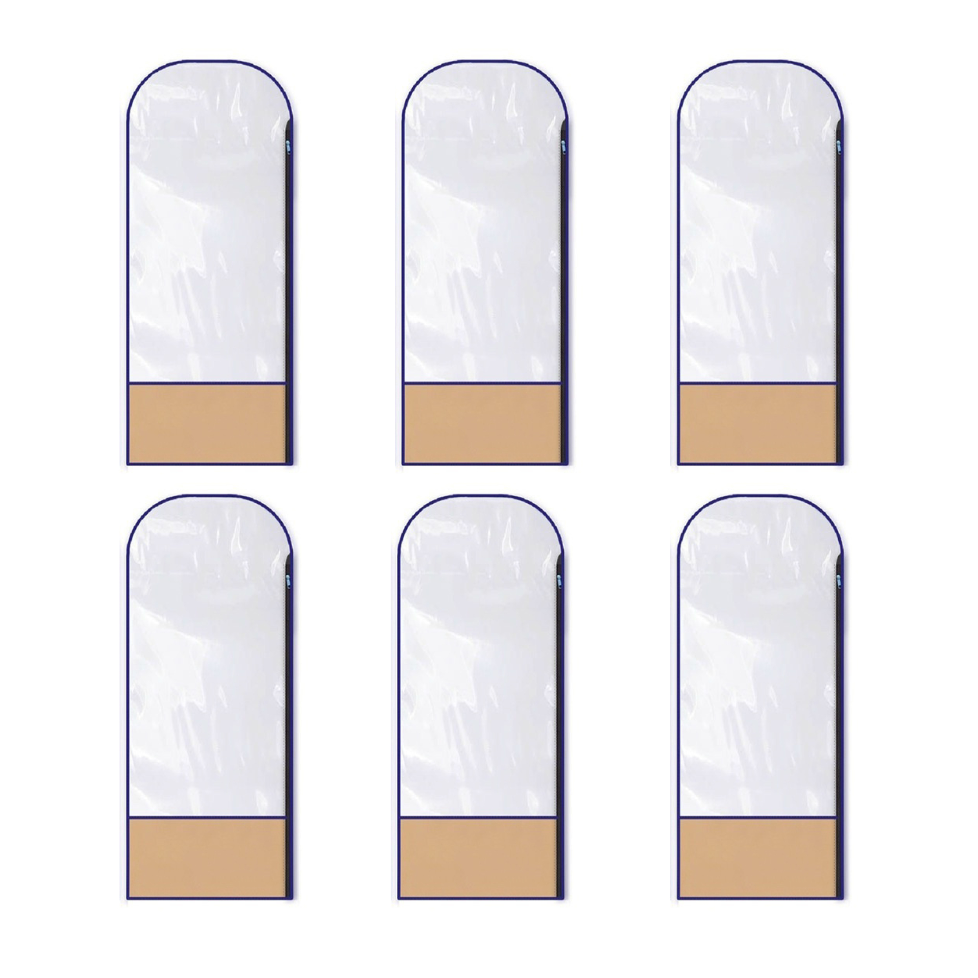 Pack of 12  9  6  3  Dress Covers 48 Inches / Garment Bags / Dustproof Cover For Clothes / Suit Covers / Dustproof Protecting Dress Suit Covers / Dress Cover with Zip