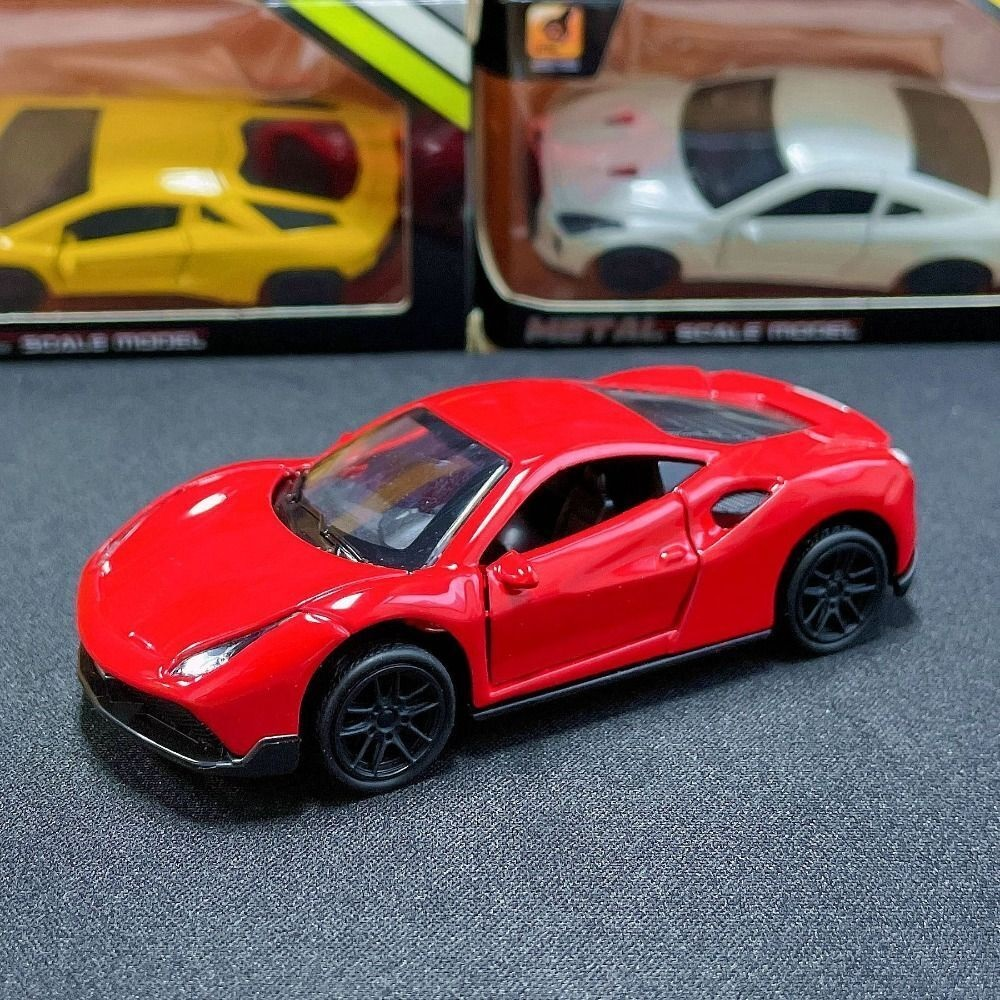 1:43 Scale Diecast Model Simulation Sports Car Toy Vehicle Collection Nissan GTR / Lamborghini/ Bugatti / Toyots Supra/ Porsche/ Ferrrari