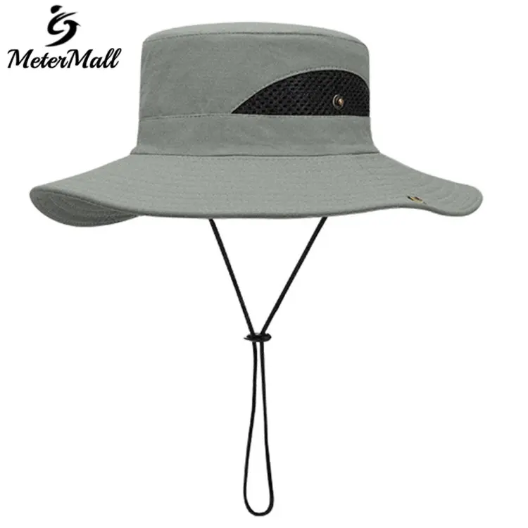 MeterMall Sun Hat Sun Protection Wide Brim Fishing Hat Summer