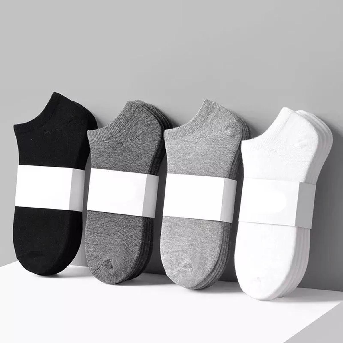 Pack Of 4 Pairs Ankle Socks For Men Women - Random colors