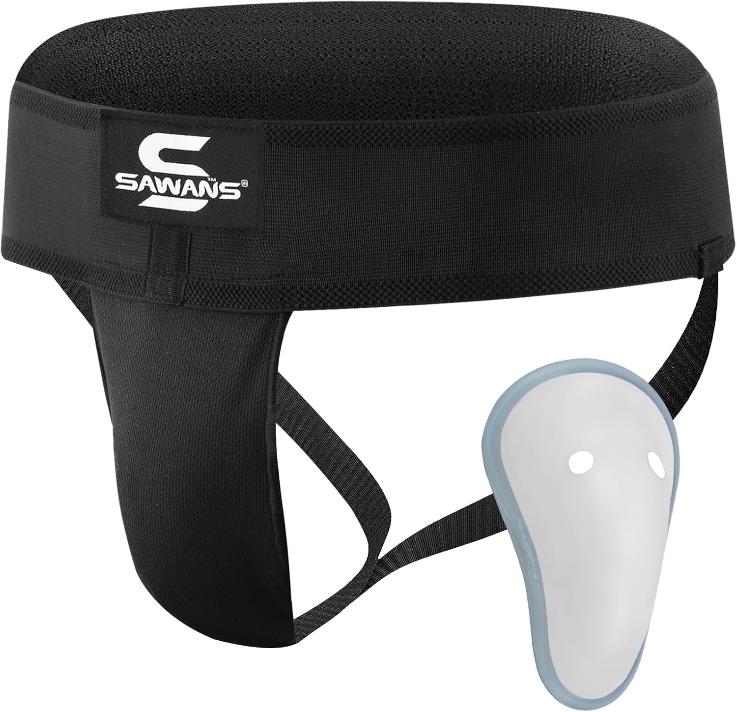 Boxing Groin Guard Cup Kickboxing MMA Abdominal Protector Men Sweat-absorbent Ventilated Adjustable Underwear Taekwondo Sparring Groin Protector Jockstrap Jiu Jitsu BJJ Protection