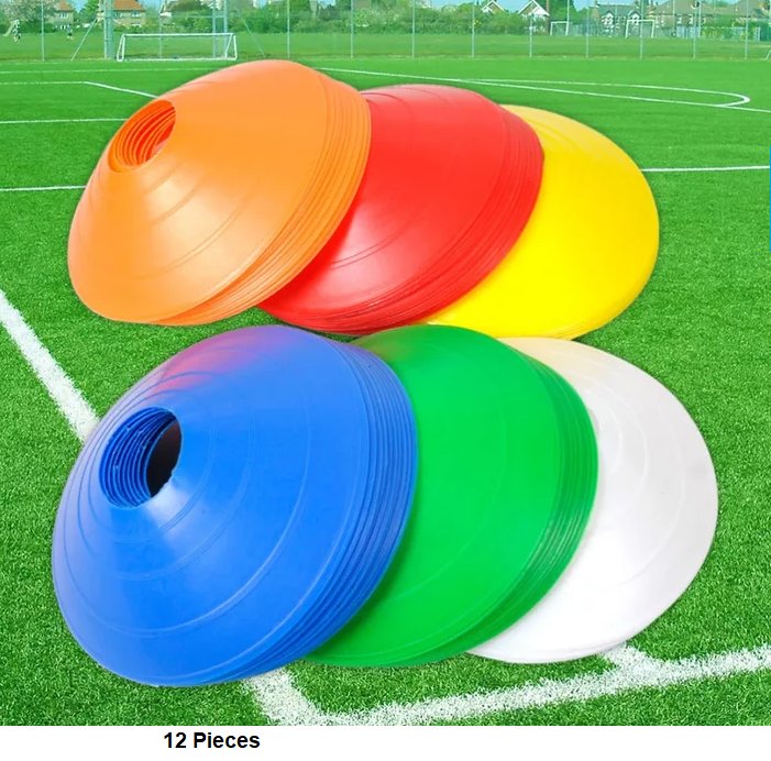 Space markers football training marking 12 Pcs Football Training Cones Hockey road safety goal keeper shin space marking agility disk cones space marker cones disk