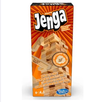 51 PCS Hasbro Gaming Jenga Tower Wooden Blocks Game - Wooden Toy