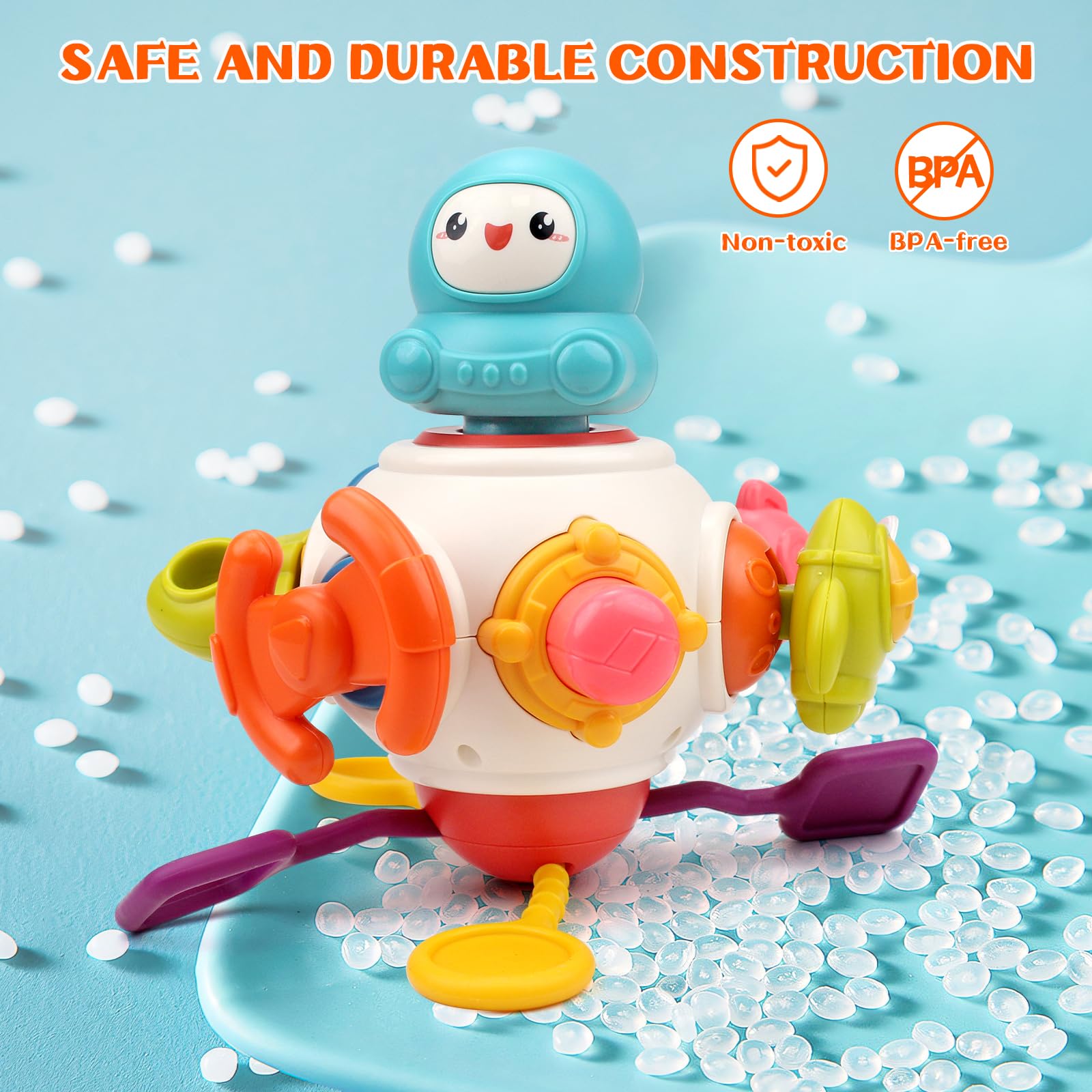 8 In 1 Activity Space Busy Cube Toys Sensory Fidget Motor Skills Early Development Toy