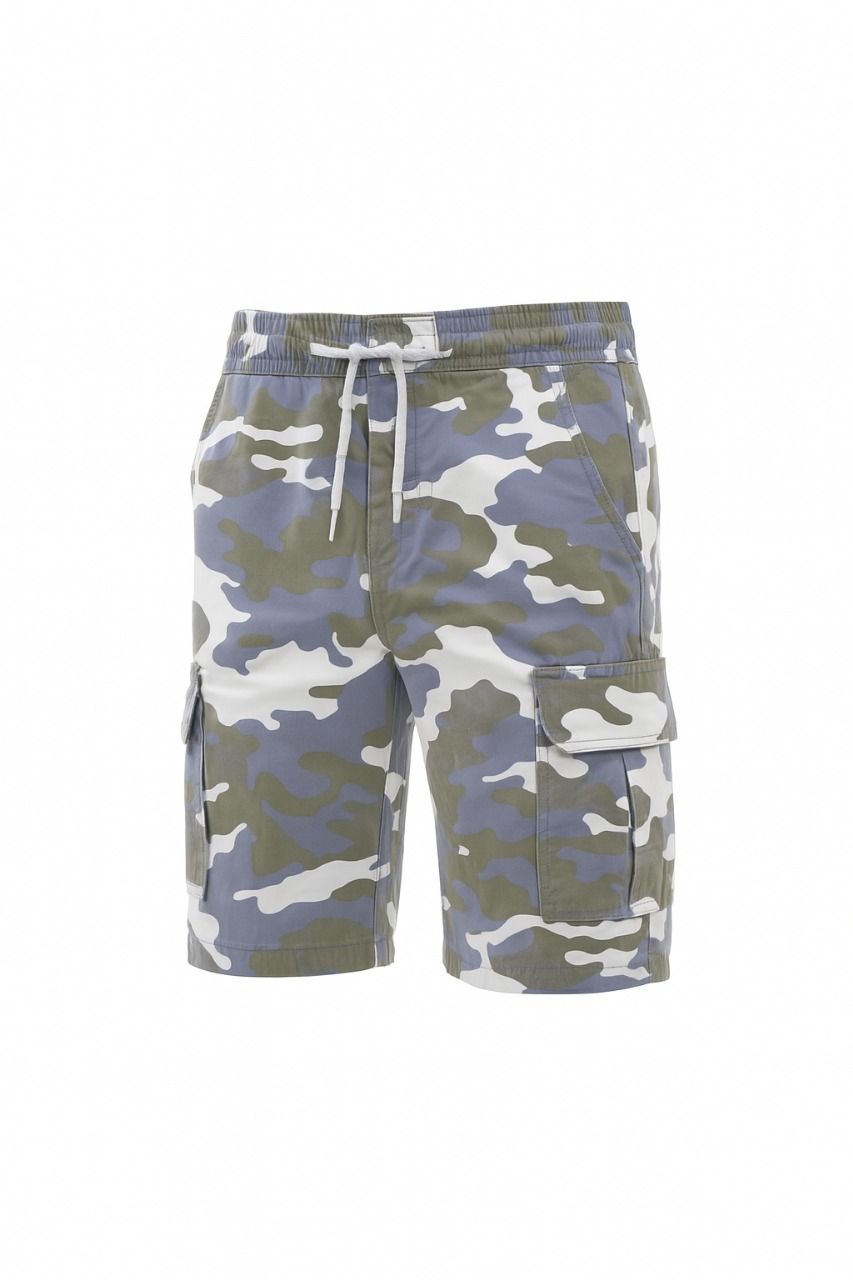 HashBack Elasticated Cargo Shorts For Men - Fashionable And Stylish Men's Summer Wear, Ideal For Wash-And-Wear