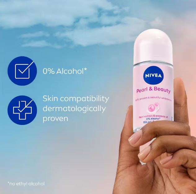 Nivia Roll On 25ml – Long Lasting Freshness Deodorant for Men & Women – 48H Sweat Protection