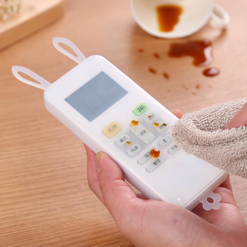 Silicone TV / AC Remote Control Cover Rabbit Air Condition Control Protection Pouch Waterproof Fluorescence Dust Remote Control Cover(Small) rabbit remote control case, silicone air conditioner remote cover, tv remote silicone sleeve
