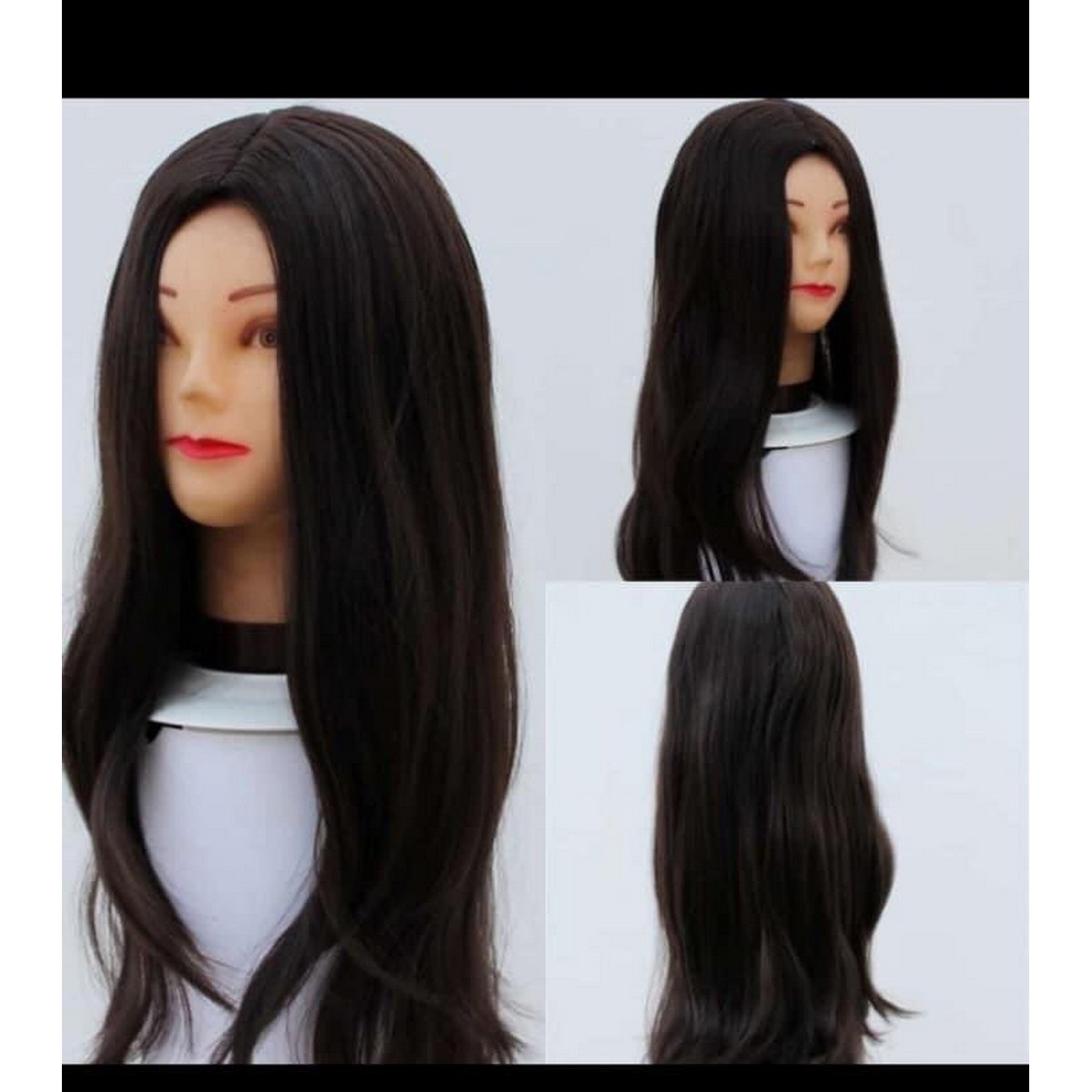 New full head wig for women's-Natural brown color