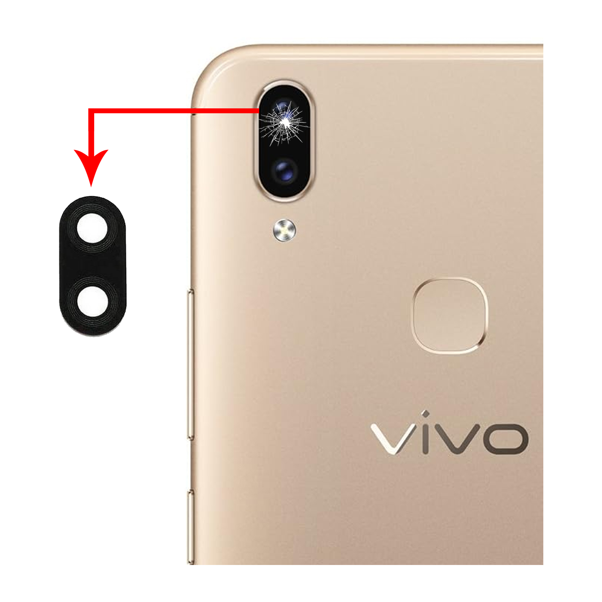 Vivo 1807 Vivo Y95 Back Camera Glass Vivo V9 Camera Lens Glass