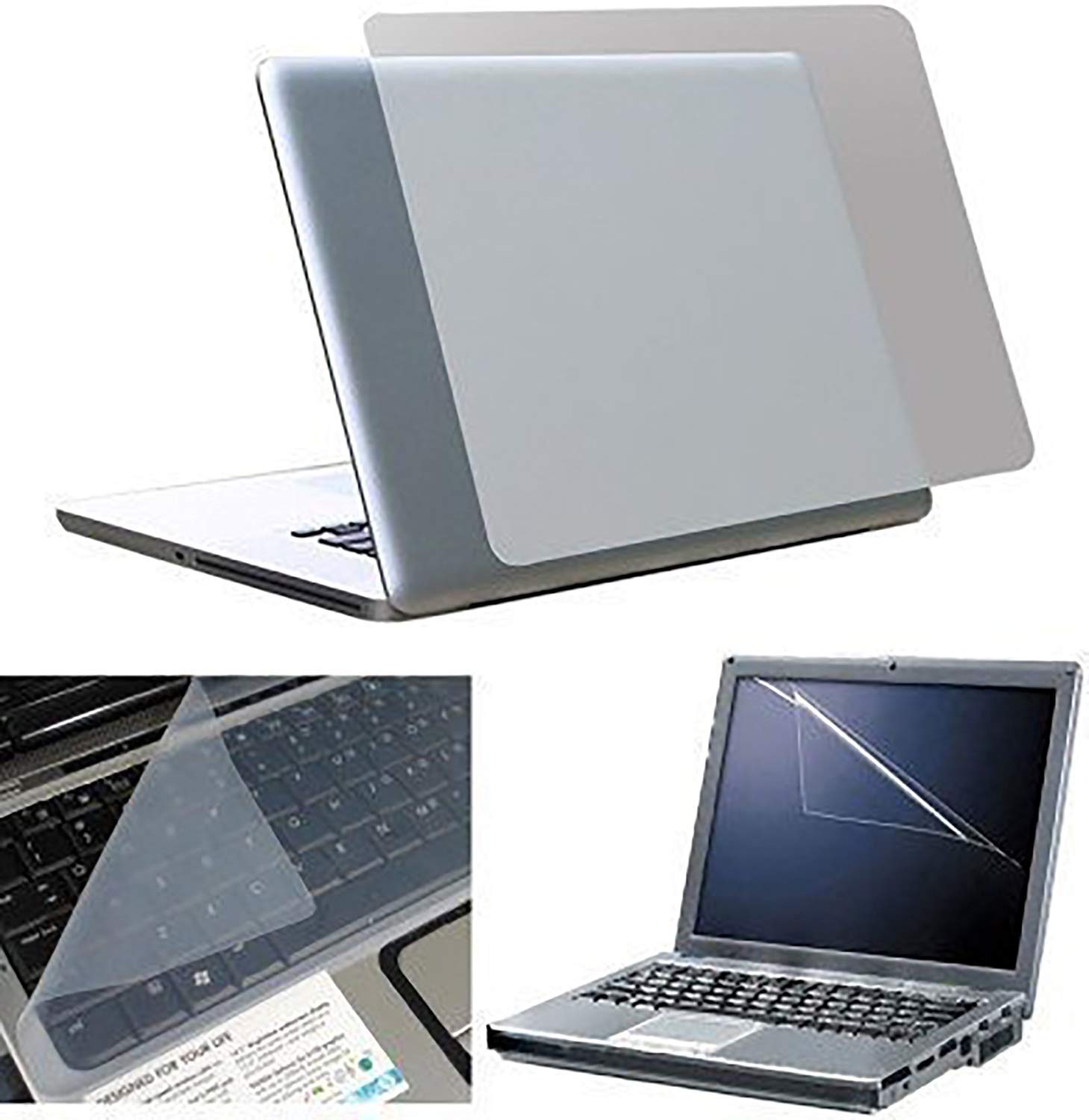 3 In 1 Laptop Screen Protector Back Sticker Keyboard Gel Protector Good 