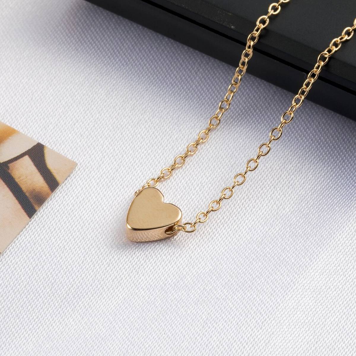 WangGao Stainless Steel Heart Pendant Necklace for Women Love Charms Chain  Jewelry for Girls