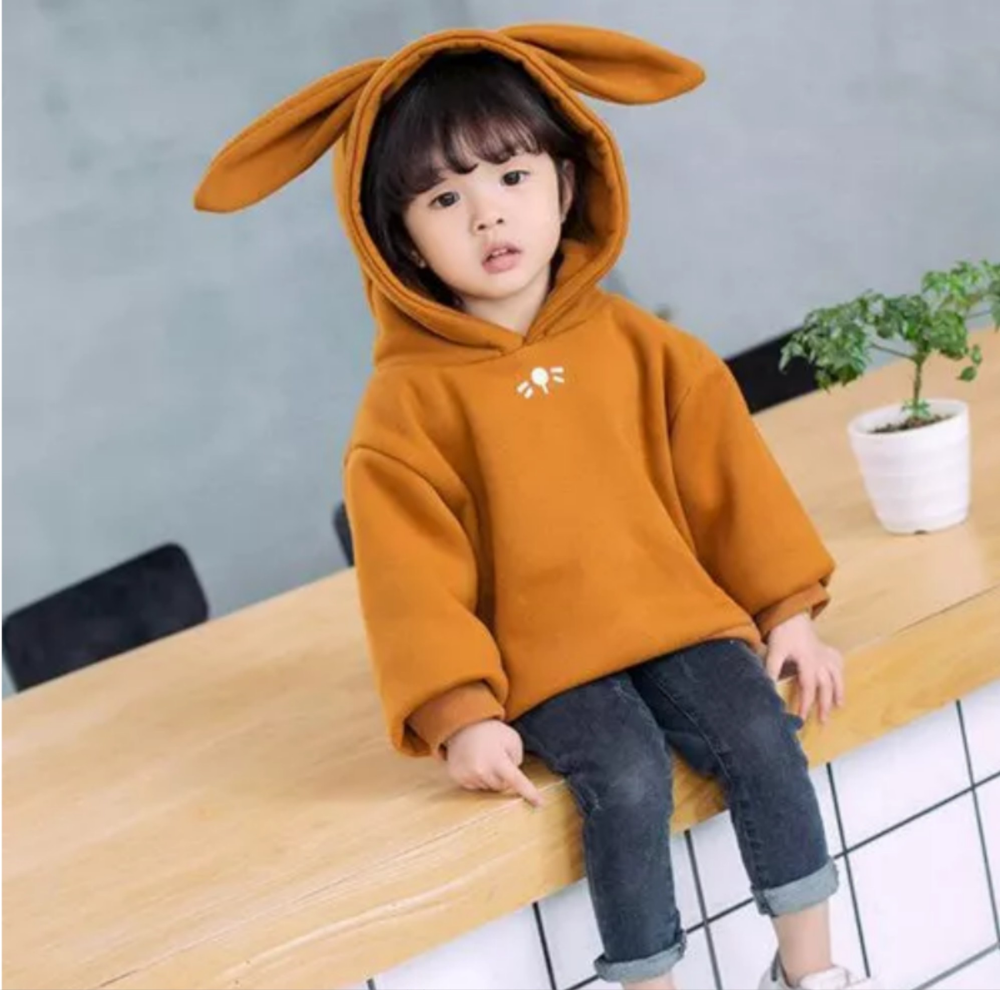 Ears Hoodie - Baby and Toddler Sweatshirt with Ears