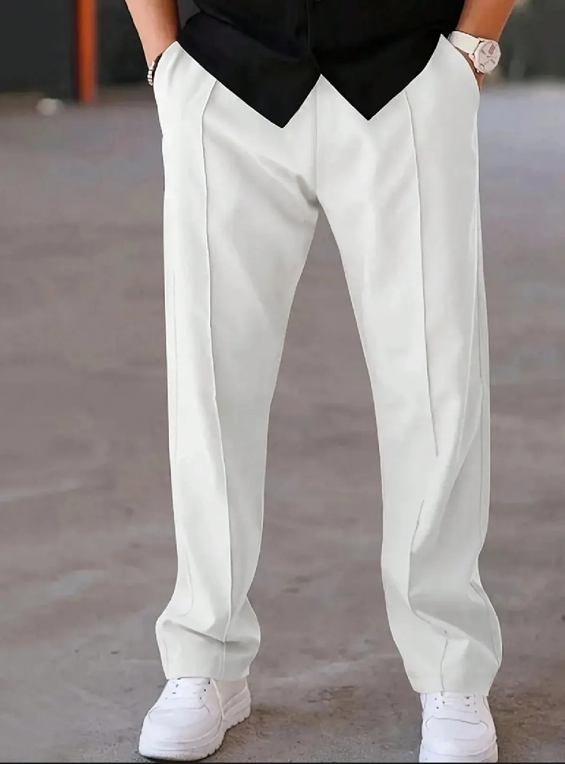 Oversized Wide Leg Baggy Trousers For Men - Trouser for Summer Wear Terry Stuff Multicolor