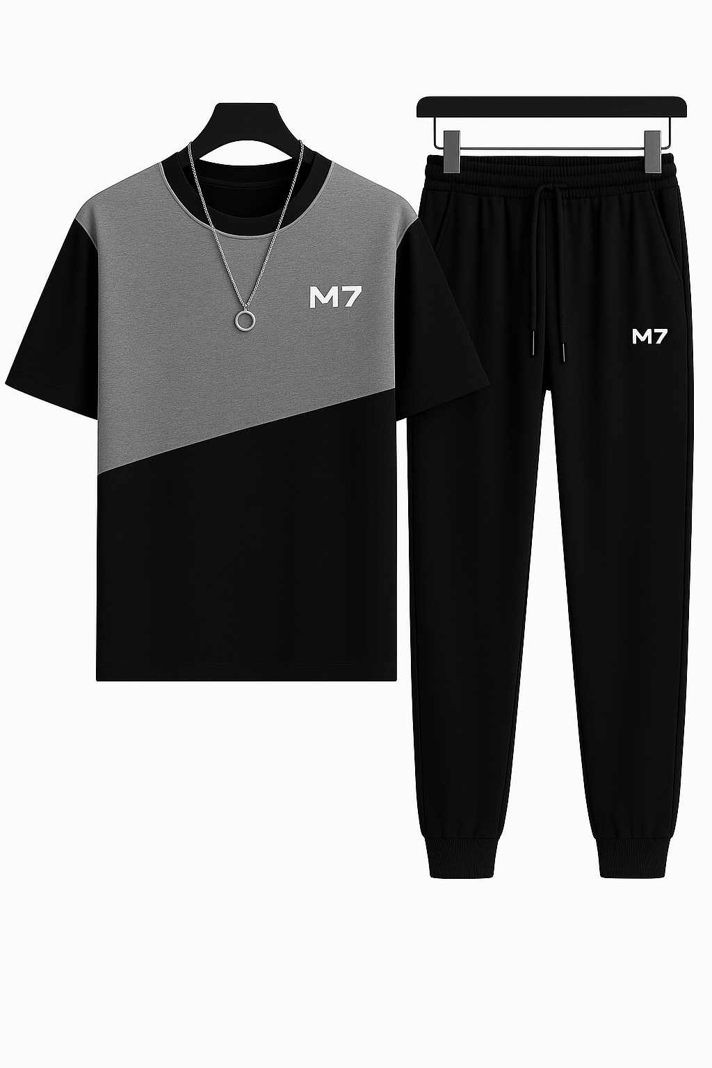 Premium Winter Cotton Jersey Tracksuit For Men Full Sleeve T-Shirt & Trousers Sportswear Casual Set Multicolor