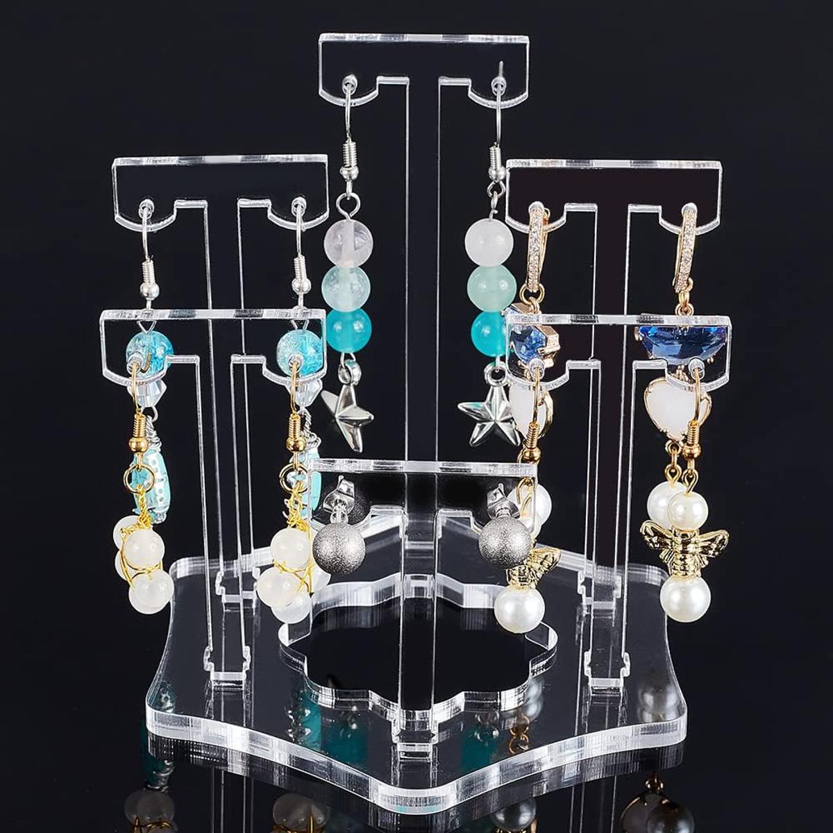 Clear acrylic hanging earring jewelry display earrings jewelry showcase for earrings jewelry Earrings jewelry holder Jewelry Organizer