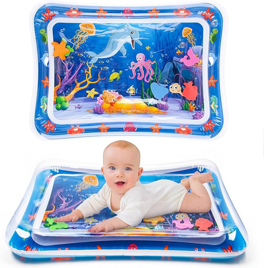 Water Play Mat for Babies and Toddlers - Inflatable Splash Play Mat for Fun Learning and Sensory Development