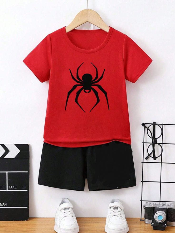 T-Shirts And Short Pants For Baby Girls  & Boys Round Neck Short Sleeves Tee Top's Clothes Sets Dresses Outfit