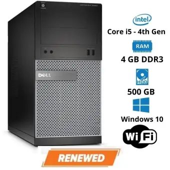 Renewed Dell Optiplex 30 Tower Pc Core I5 4th Gen 4gb Ram 500gb Hdd Wifi Buy Online At Best Prices In Pakistan Daraz Pk