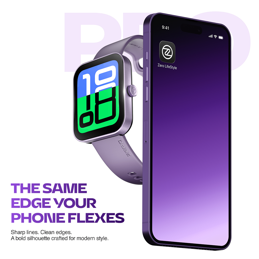 Zero® Bolt Pro Smart Watch 1.83 Inch HD Display | Bluetooth Calling Smartwatch | 100+ Sports Modes | 100+ Watch Faces | Fitness Tracker | Heart Rate & SpO2 Monitor | Smart Notifications | Qibla & Prayer Times | IP66 Water Resistant | Voice Assistant |