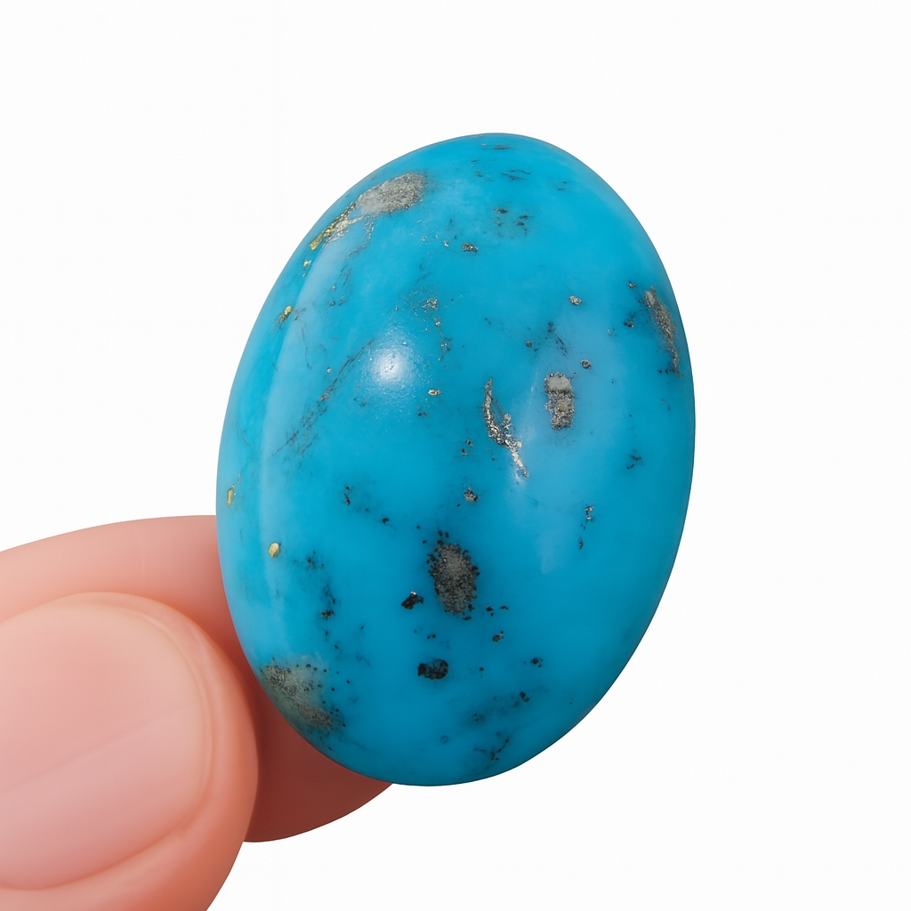 Shajri Feroza Elegance 💙 Premium Natural Turquoise Big Stone 25 CRT | Hussaini Firoza Ring Gem | Healing Crystal | Original Shajri Feroza for Men & Women | Trending Islamic Jewelry | Best Quality Semi-Precious Stone