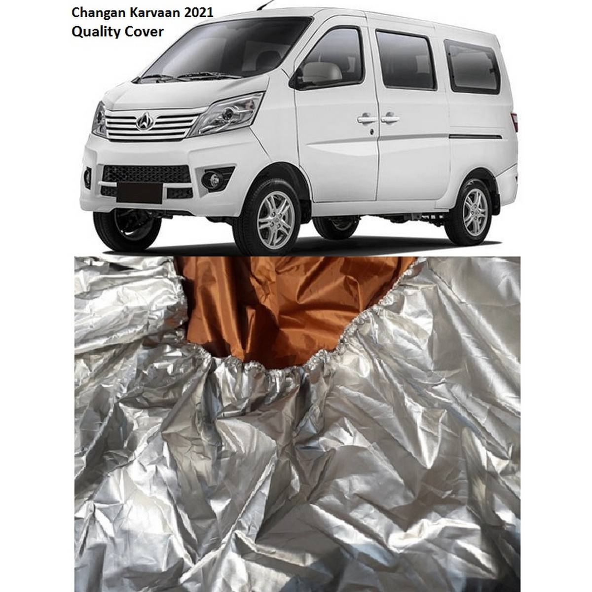CHANGAN KARVAAN PARACHUTE TOP / BODY COVER, AUTO CARE/PROTECTION CAR TOP COVER SILVER Daraz.pk