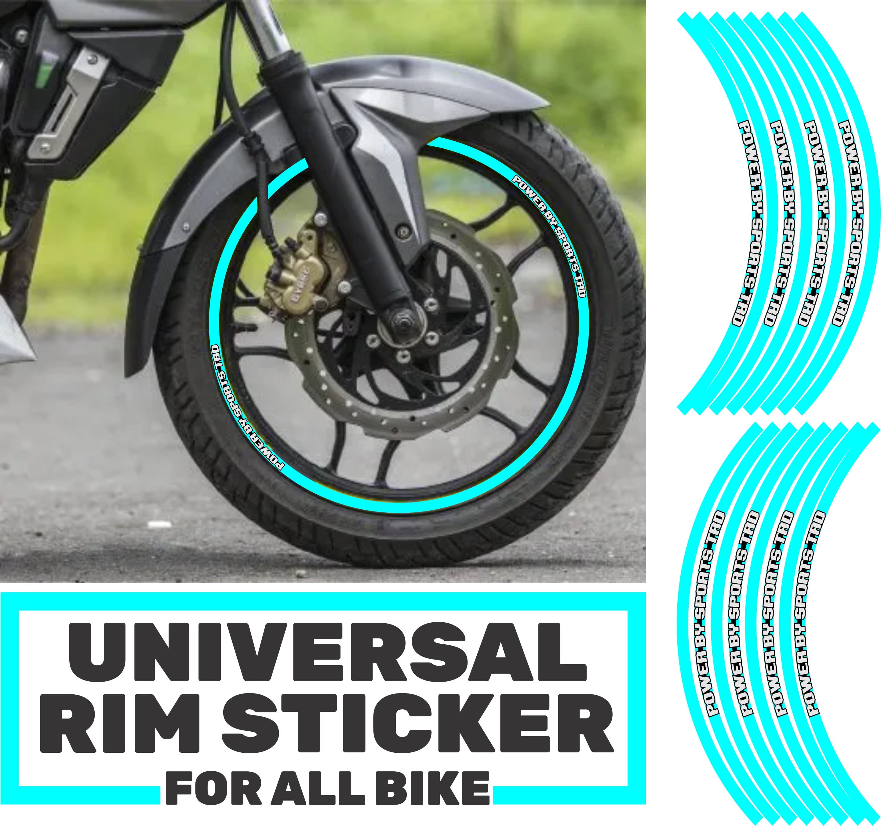 WHEEL RIM STICKERS FOR ALL MOTORCYCLES YAMAHA,SUZUKI,HONDA.ETC (16 ...