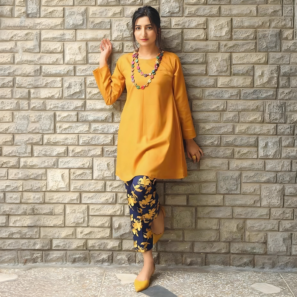 Lolly Pop Bidies Cotton Shirt Kurti for Girls and Women, Multicolor Playful Design price in Pakistan