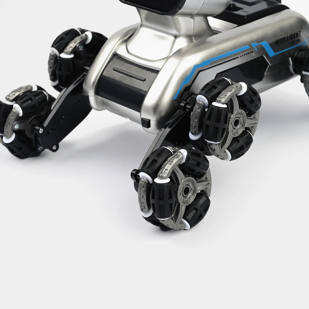 8 Wheel Drive RC Stunt Robot Dog – The Ultimate Action Toy For Kids with Cool Light, 2.4Ghz All Terrain RC Stunt-Car, Remote Control & Gesture Control Included,Coolest Gifts for Boys Girls Age 4+