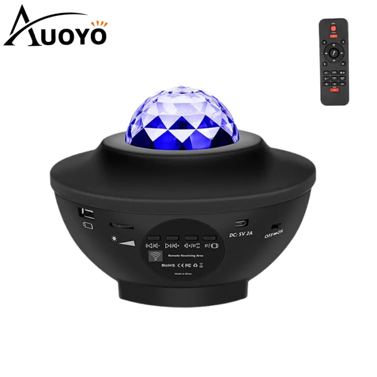 Auoyo USB LED Star lamp starry sky projector Night Light Table Lamp Music  Starry Water Wave LED Projector Light Bluetooth Projector Sound-Activated  Projector Light Decor 21 Lighting Modes