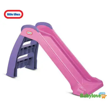 little tikes easy store large slide pink