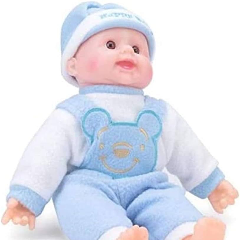 Cute Musical Laughing Baby Doll With Beautiful Woolen Clothes