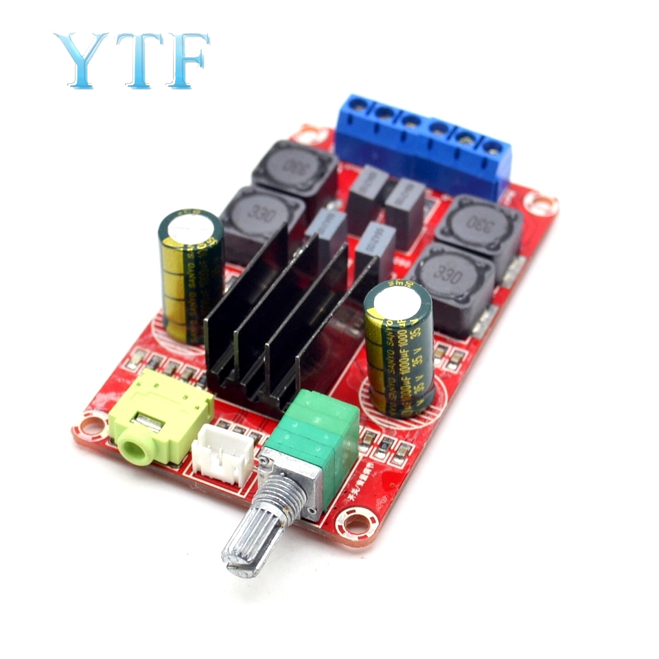 Reland Sun Digitales Verstärkermodul TPA3116D2 – 2x50W, 5-24V DC Für DIY Audio
