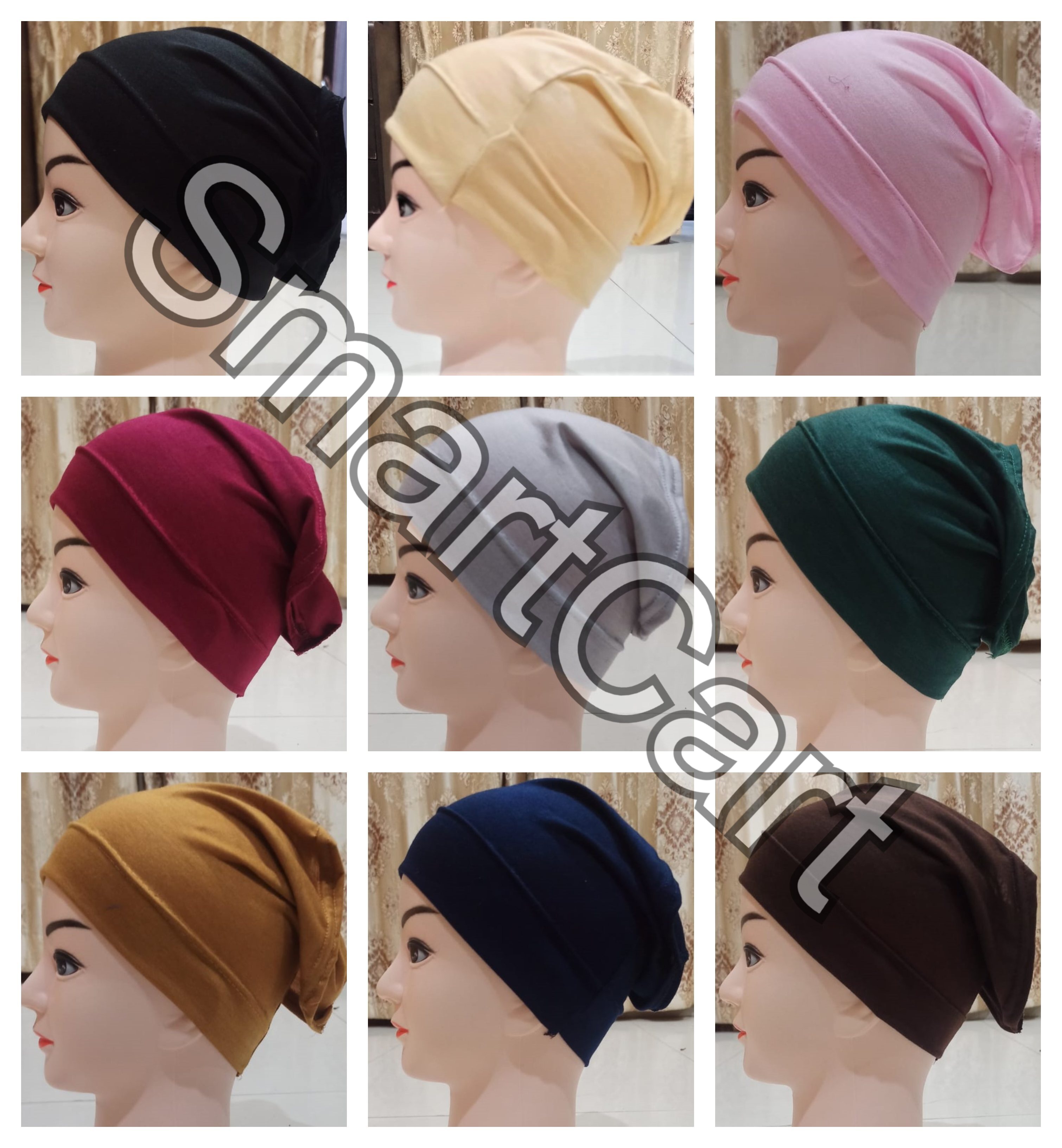 Pack Of 4 Tube band Inner Cap for Hijab 
