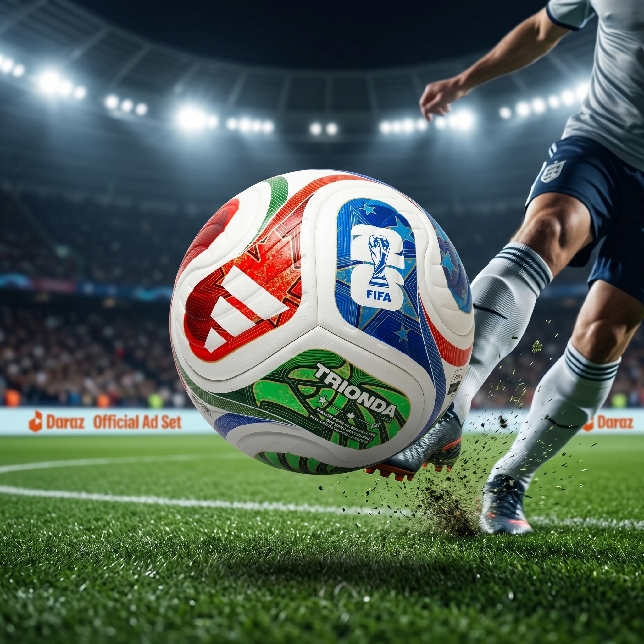 Hand Stitched Sialkot Football for Kids Training Match Size 3 4 5 | Durable Soccer Ball for Grass & Turf