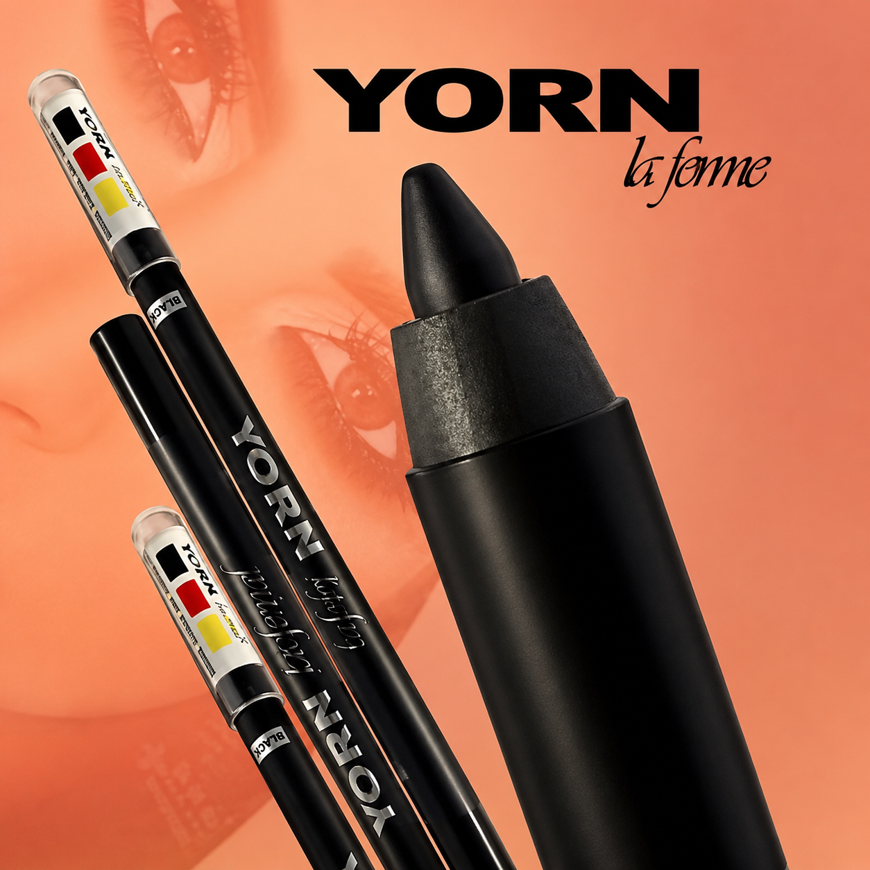 3 in 1 Eyes Kajal Pencil | Waterproof Long Lasting Eyeliner | Black White Nude Eye Pencil for Waterline, kajal stick