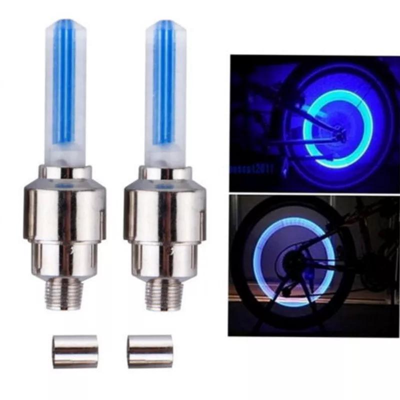2pcs led flash tyre wheel valve cap light LED Flash Light for motorbike car Bicycle