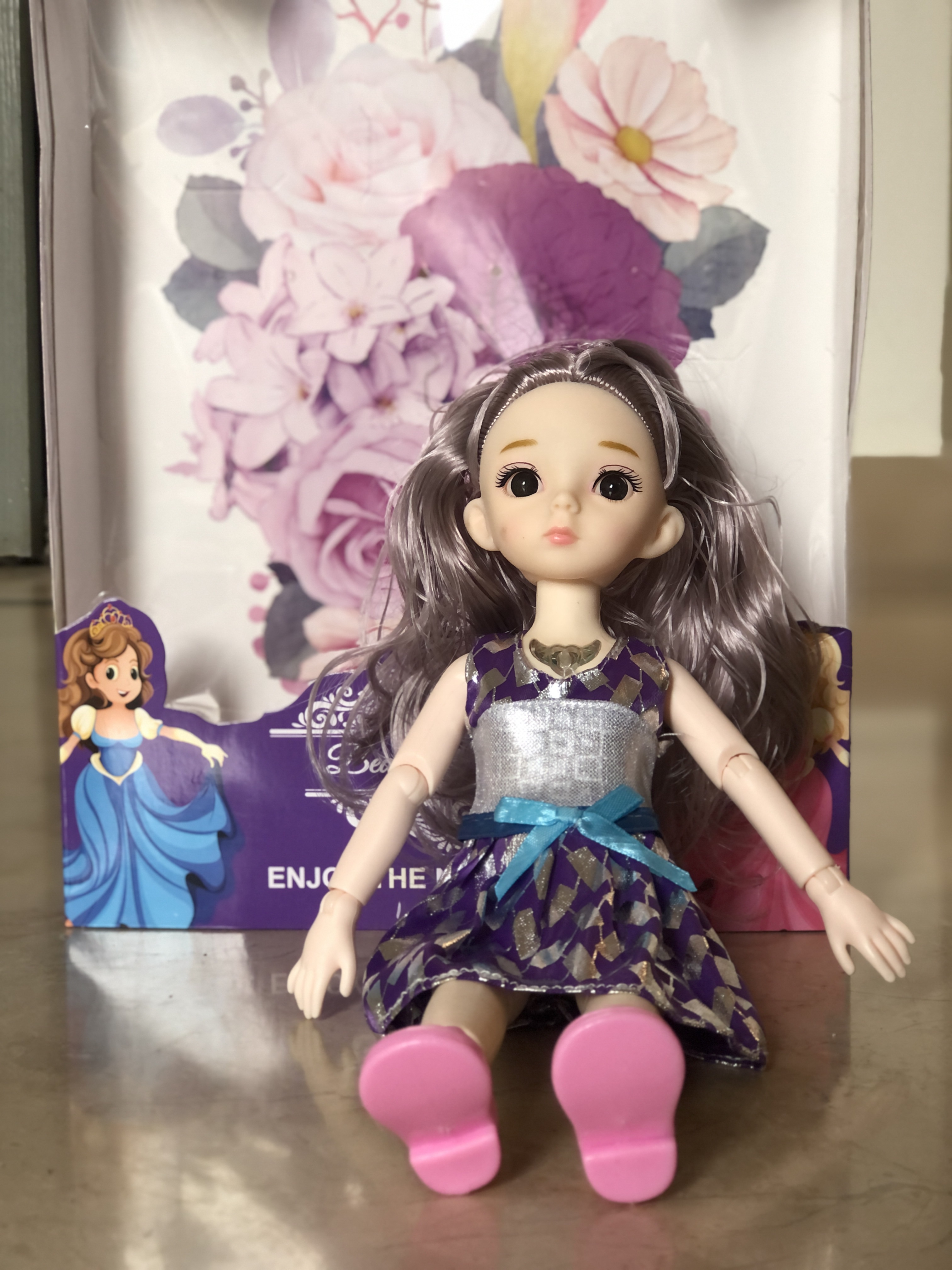 Bendable and Flexible Doll for Kids Girls, High Quality 10 to 12 Inches  Bendable 3D Cute Korean Barbie Doll, Fairy Princess Angel Doll 18 to 21 