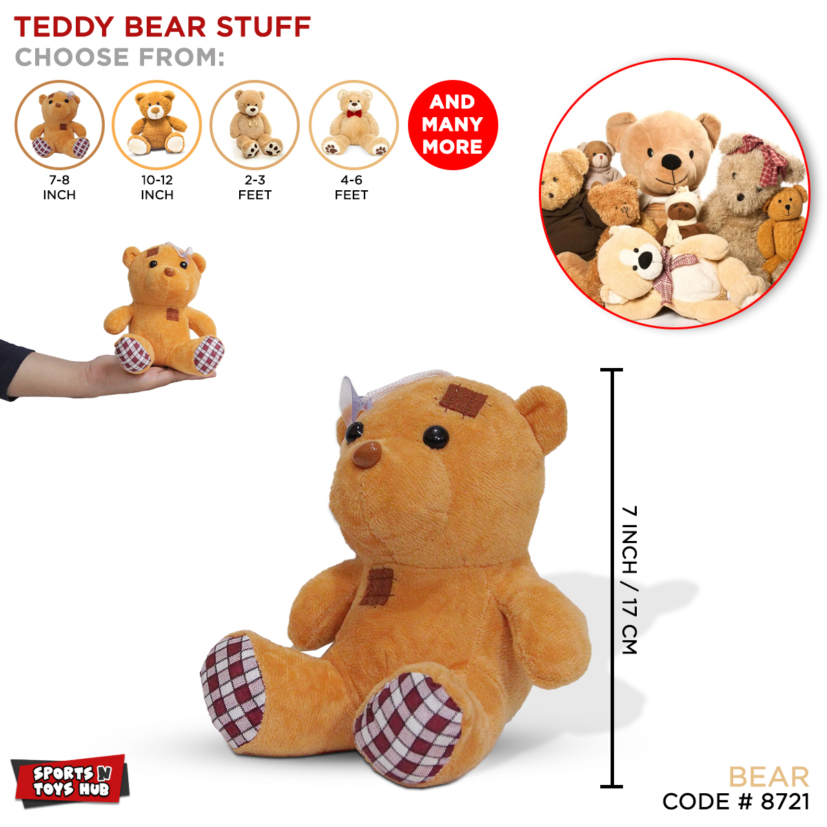  Plush Stuffed Teddy Bear in Underwear – for Preschool Children  – Silly Stuffed Animal Toy for Kids – 8 Inches. : Toys & Games