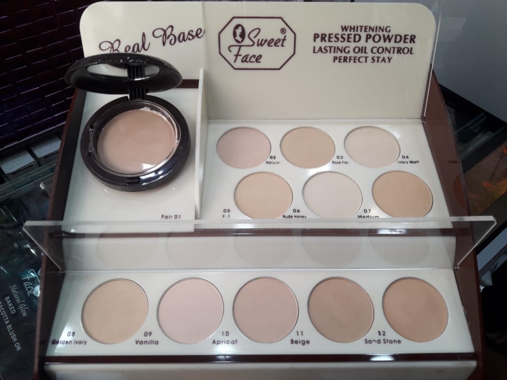 Sweet Face Whitening Pressed Powder Oil Control Perfect Stay Face Powder