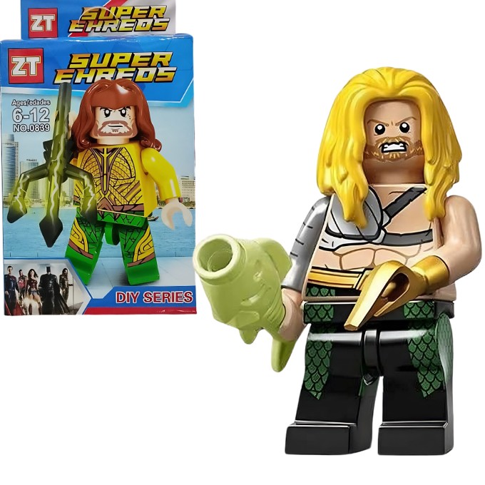 Aquaman Super Hero Mini Building Blocks Figure for Kids | DIY Collectible Toy Set..