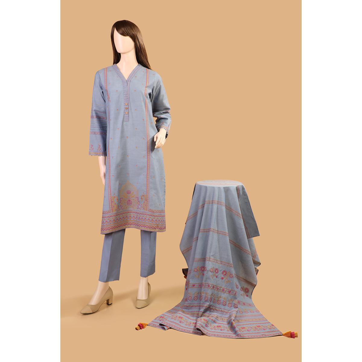 saya jacquard unstitched shirts
