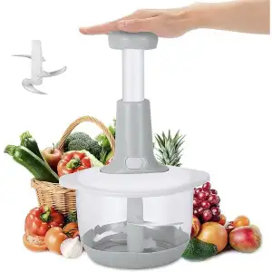 KEOUKE Onion Chopper Food Chopper- Hand Crank Food Processor Chops chili,  Vegetable, Nuts, Fruits, Salad with a Egg Separator