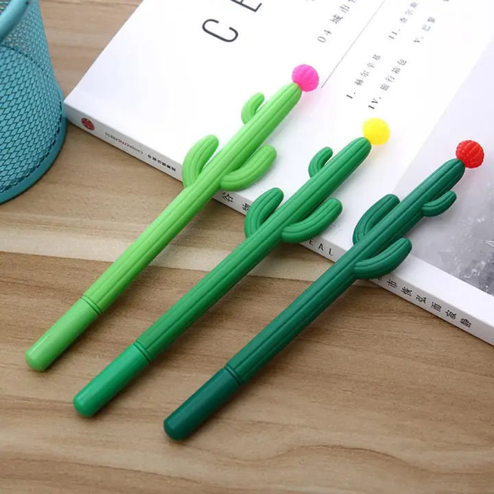 Korean Stationery Cute Kawaii Cactus Gel Pen Stationery Gifts Office School  Supplies Scapbook Singnature Pen: Buy Online at Best Prices in Pakistan |  