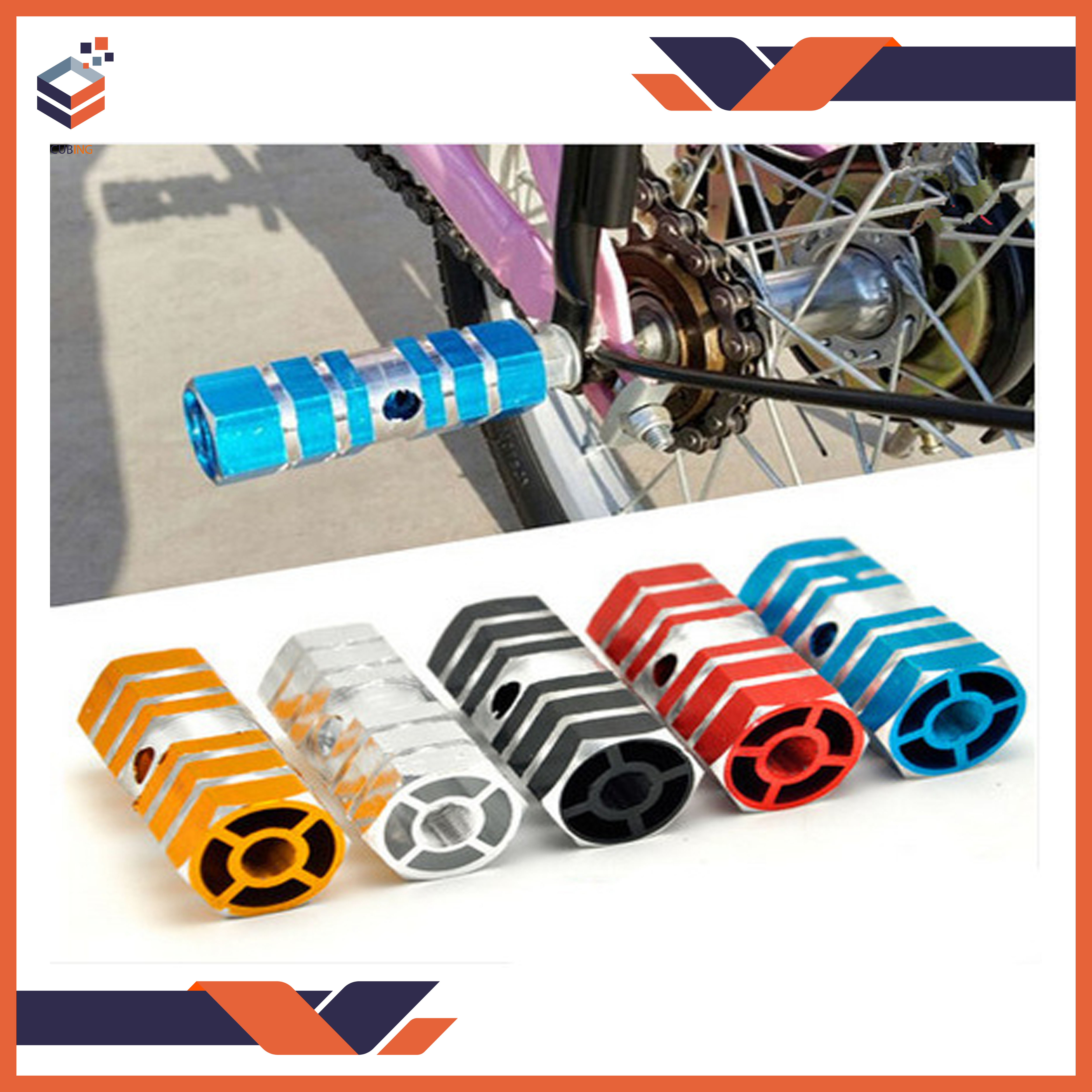 Excel Foot Rest for Bicycle / Bicycle Rear Pedal MTB Bike Foot Pegs / Bicycle Pedals Front Rear Axle Footrest Cycle Accessories/ all colours