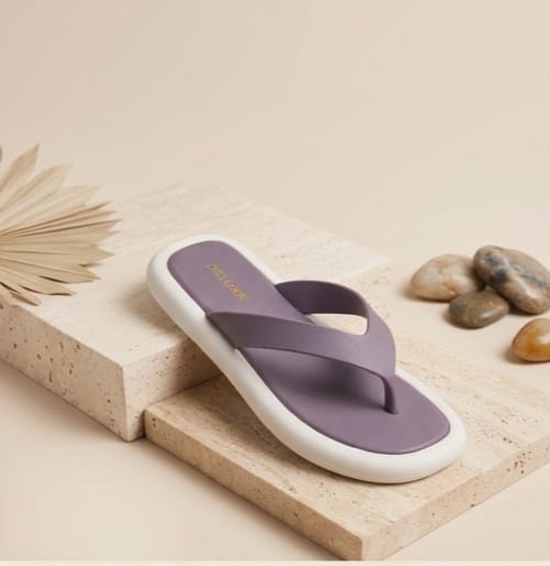 Deluxe Women Comfort Flip Flops House Slippers Microfiber Plain Beach Style - EU:36.5-40