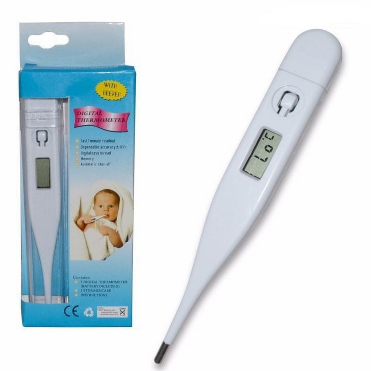 Alekom High Precision Electronic Thermometer, Digital Display 格安販売の