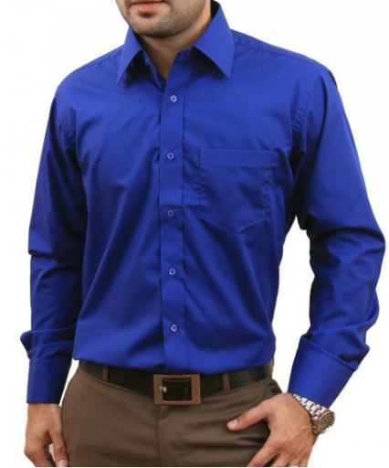 Royal Blue Formal Shirt For Men